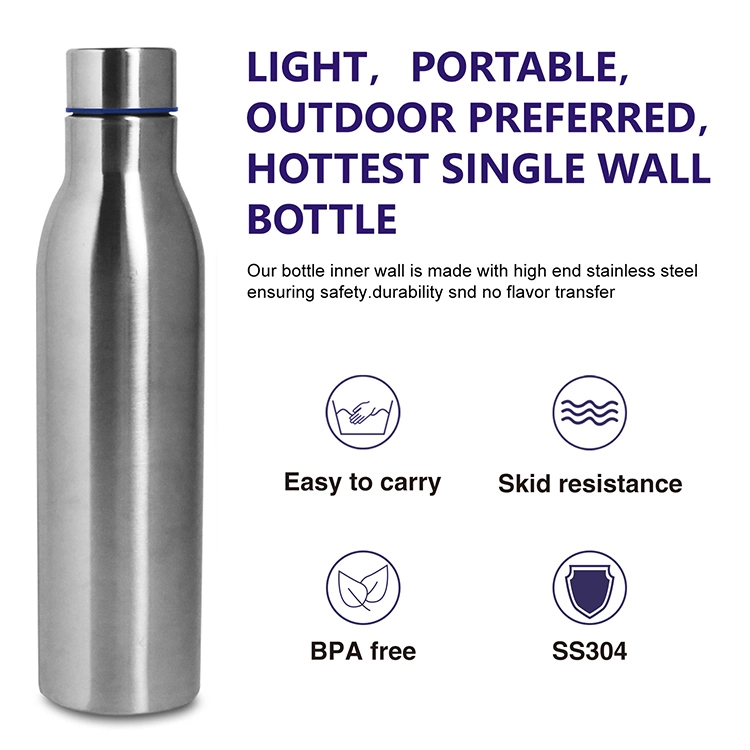 Koodee Single Layer Flask Running Sport Bottle Stainless Steel Mug