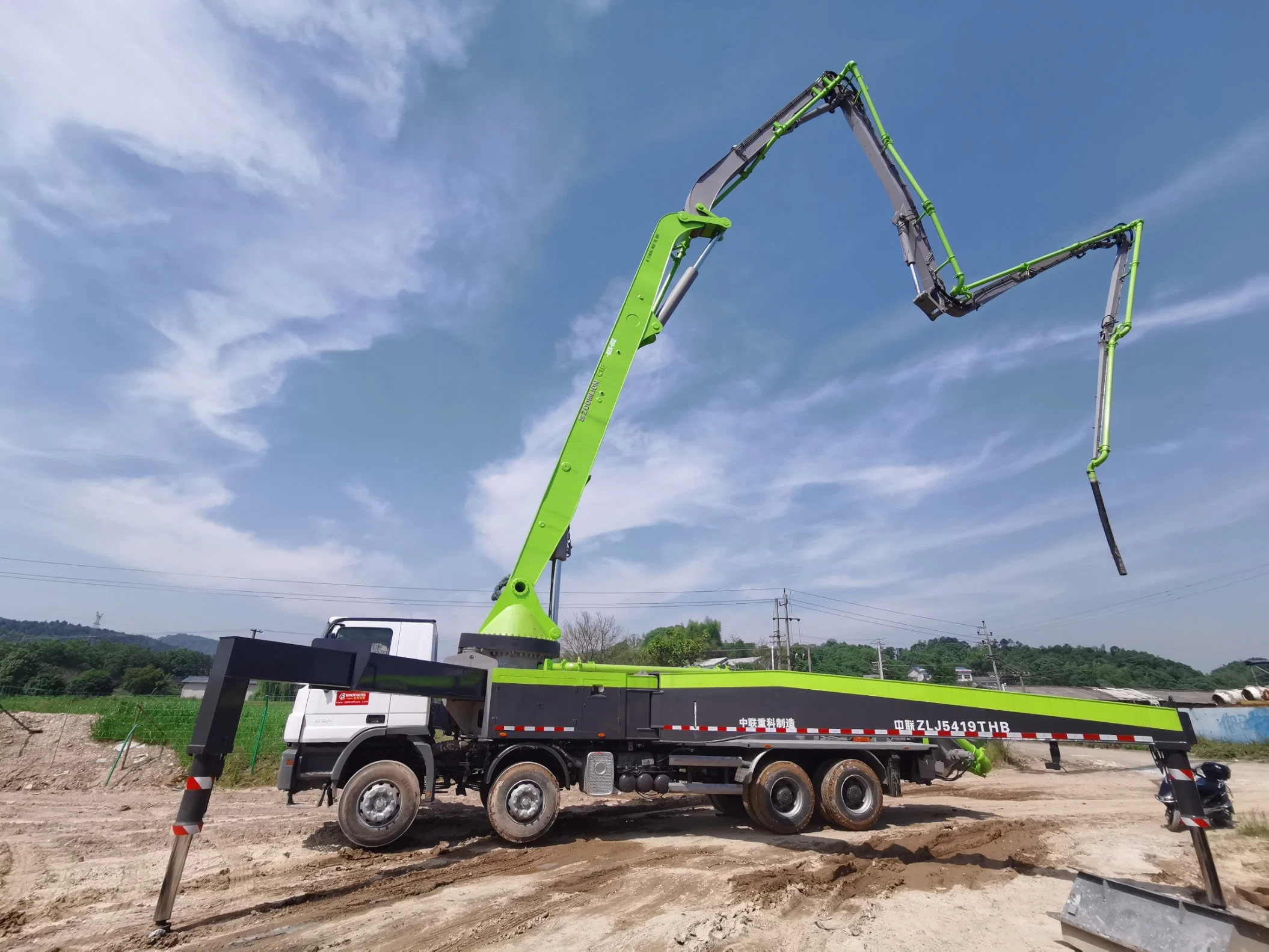 2013 Zoomlion 52m Concrete Truck Mounted Pump