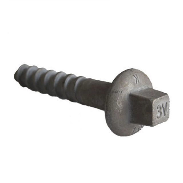 Low Carbon Steel Wood Screw/ Timber Screw for Sleeper in Wax Dipped