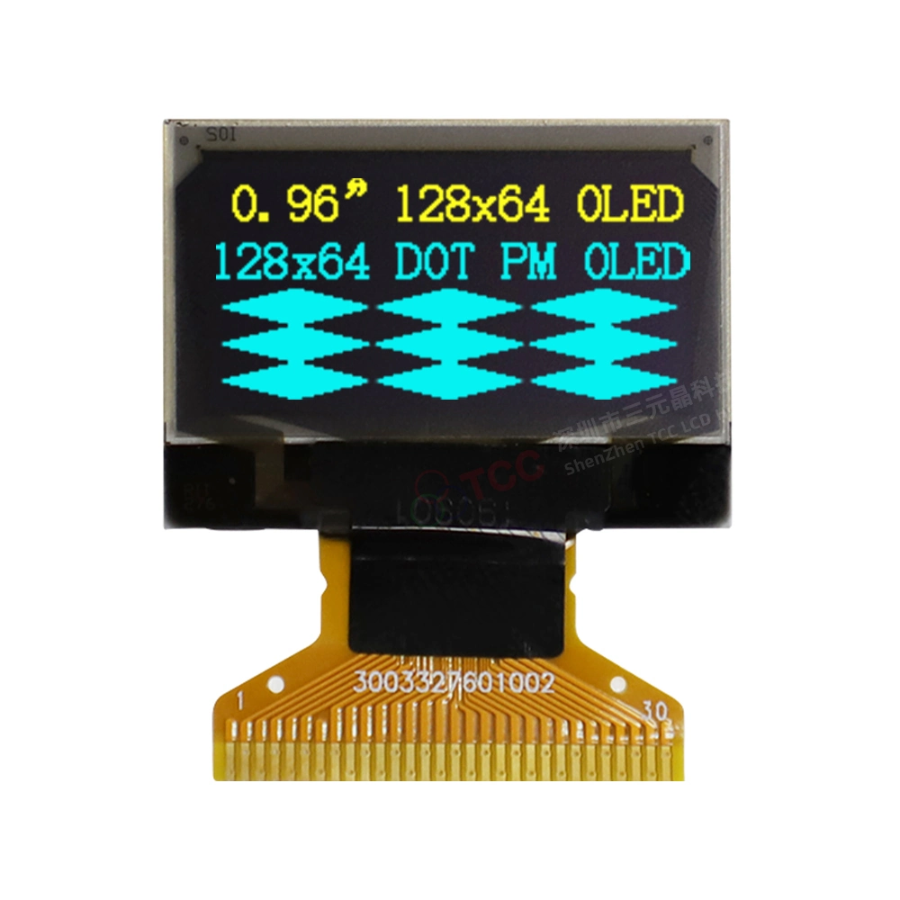 0.96 Inch Passive Matrix OLED Display SSD1306 Driver 128*64 Yellow-Blue LCD Module