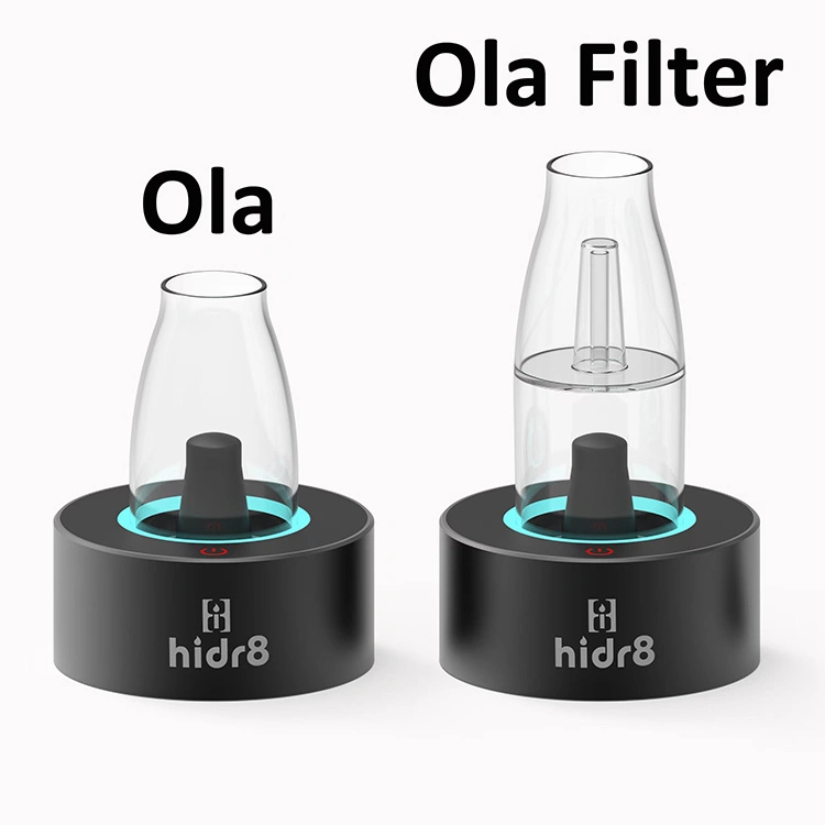 Ola Regular Glass Ola Filtration Glass 1600 mAh Rechargeable Wax Vaporizer Ola Filter 510 Carts Oil Portable Vaporizer