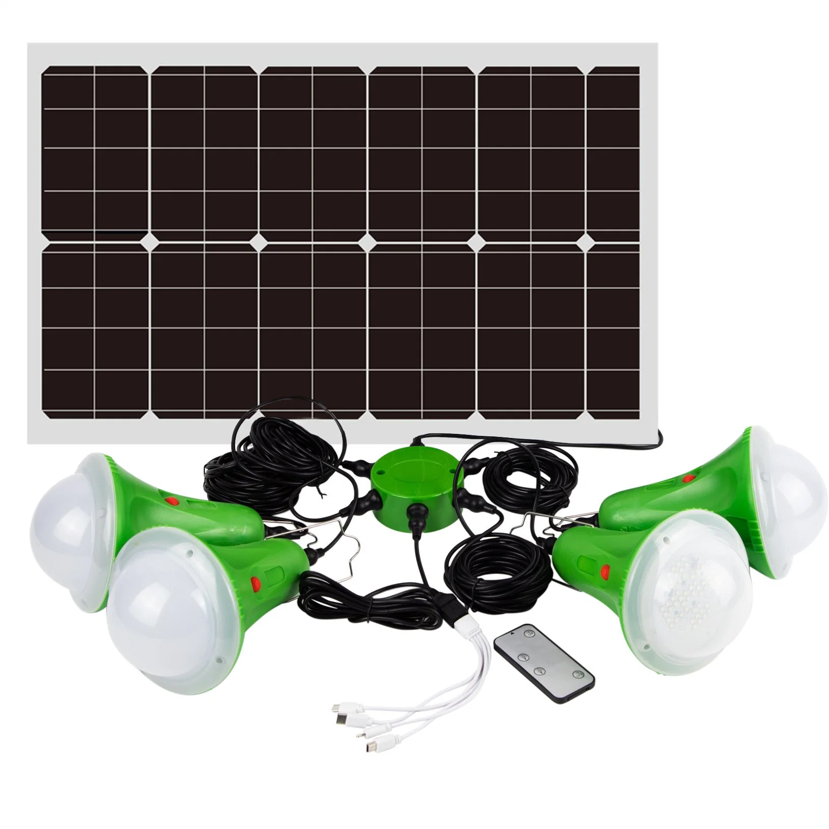 Solar Power System Lights Global Sunrise LED Lamp Solar Power Light with Solar Panel Complete Mini Solar System