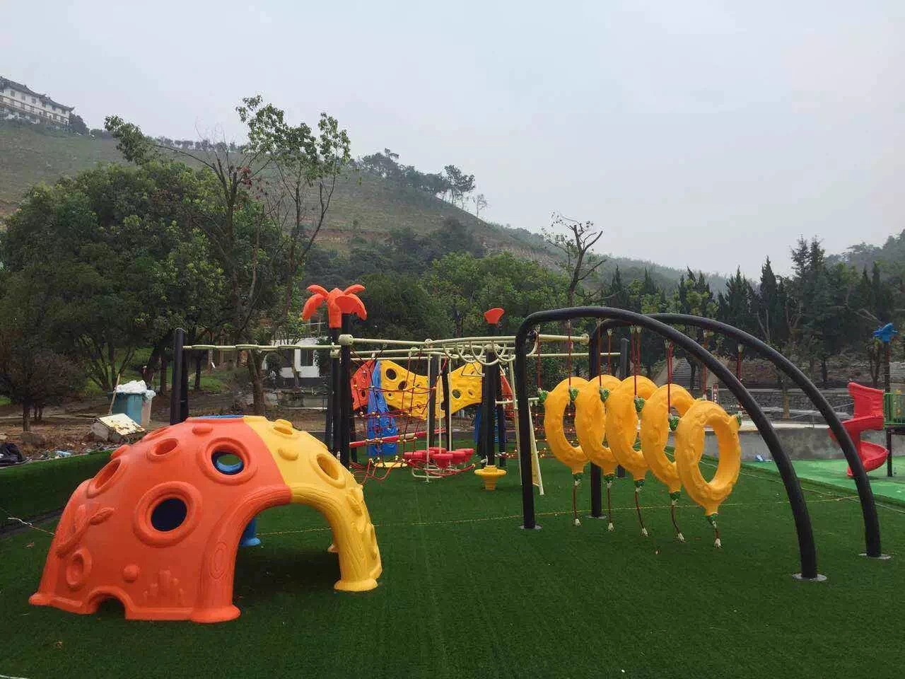 Fitness Playground Slide Hot Seller Outdoor Kids Equipment with CE/ASTM/TUV/GS Certificates