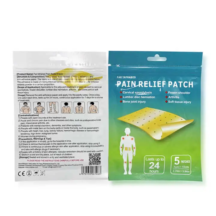 Chinese Herb Elastic Chili Capsicums Heating Plaster Arthritis Waist Pain Relief Patch