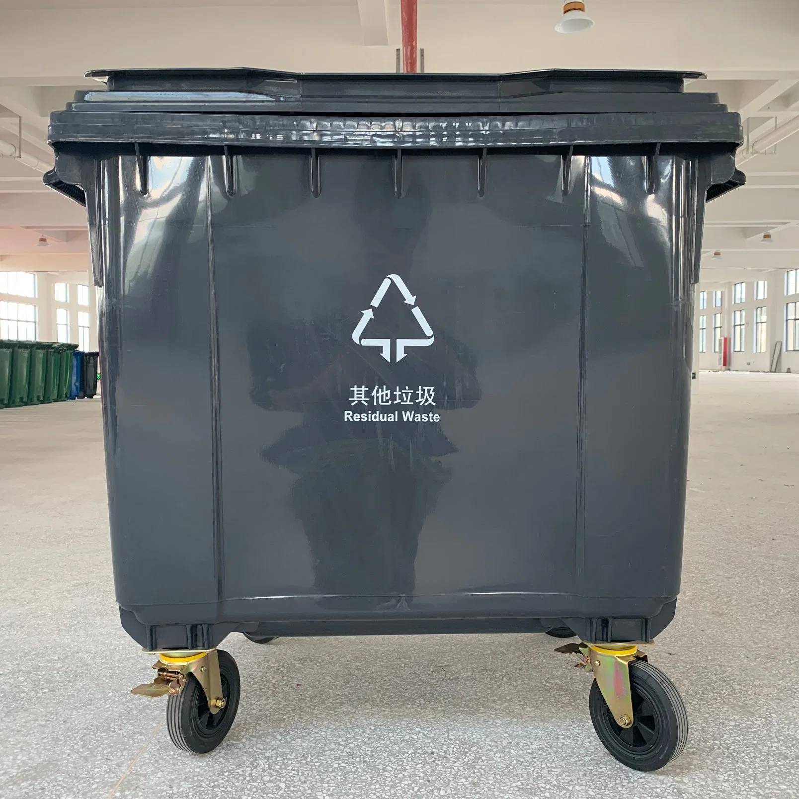 High quality/High cost performance Outdoor Trash Can HDPE Dustbin 1100 Liter Plastic Waste Bin