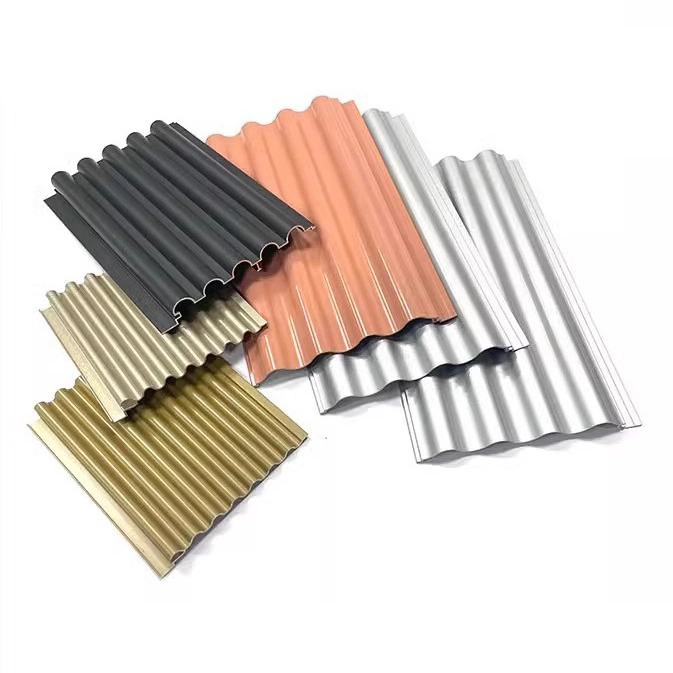 6063 T5 Aluminum Profile for Wall Decorative Aluminum Extrusion Wave Plate