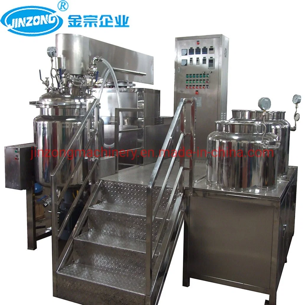 100L Hydraulic Homogenizer Machine (PLC) Vacuum Emulsifier Machine Emulsifying Machine