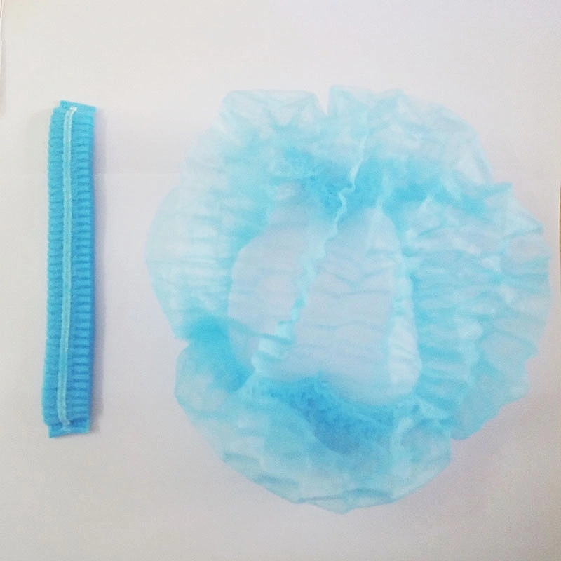 Disposable Mob/Clip Cap (Hair Net) Spun-Bounded Poly Hair Head Cover Eco-Friendly for Healthy and Clean Environment