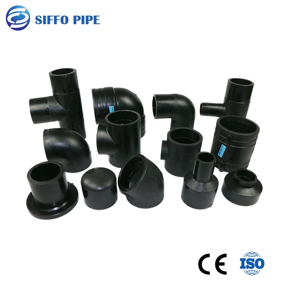 DN90mm Equal Tee Plastic Black Pipe Fitting for Water Supply/Connector/Control Valve/ISO Certificates/CE Certificates