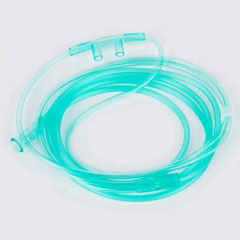 Factory Price Medical Adult Pediatric Disposable PVC Oxygen Nasal Cannula Tube with CE&ISO