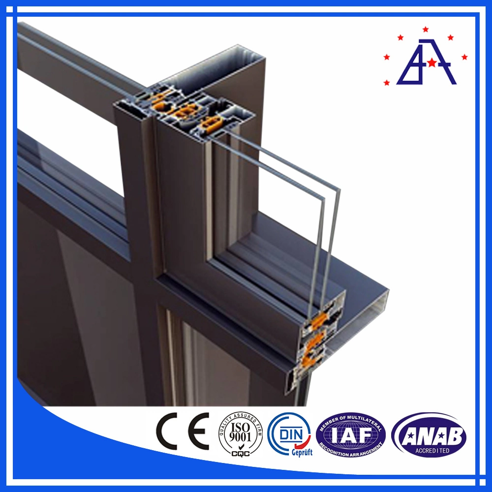 America Standarded Aluminum Curtain Wall/Aluminium Curtain Wall