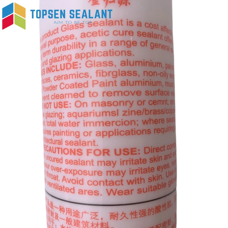 Acetoxy Cure Transparent Waterproofing Silicone Adhesive Sealant for Aquarium Use