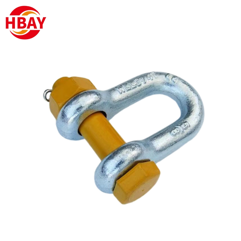 Stock Available Malleable Iron D Type G2150 Adjustable Shackle with Clevis Pin