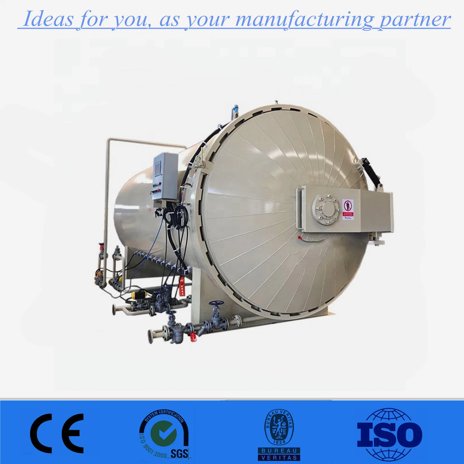 Industrial Horizontal Automatic Composite Autoclave Machine for Carbon Fiber Products