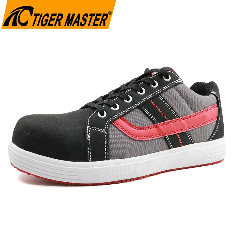 Oil-Proof Anti Slip Rubber Sole Composite Toe Prevent Puncture Fashionable Sport Style Work Shoes Safety for Men