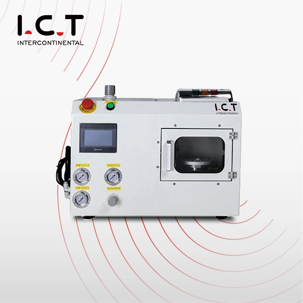 I. C. T High Pressure Automatic SMT Electric Fixture&Nozzle Cleaning Machine Washing PCB Cleaner Equipment
