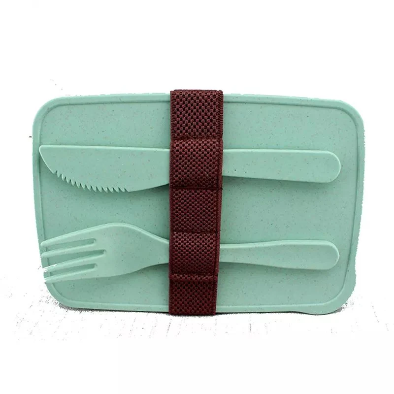 Aveco Wheat Straw Fiber Eco-Friendly Food Grade Plastic Bento Lunch Box for Kids and Adults