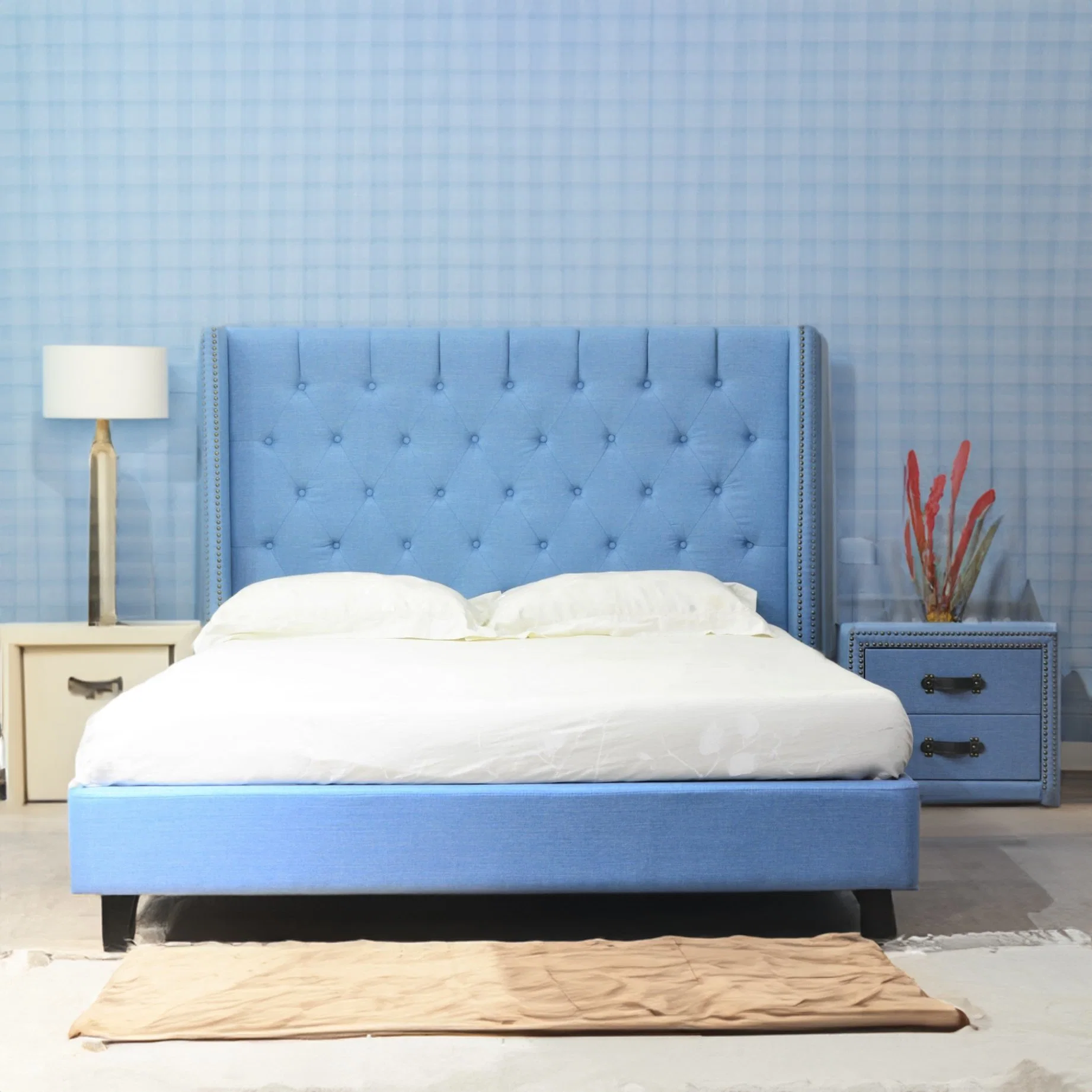 Huayang SGS Certified Factory Hersteller Matratze Bett modernes Schlafzimmer Bett Sofa-Bett King-Size-Bett OEM maßgeschneiderte Kindermöbel Kinder Bett