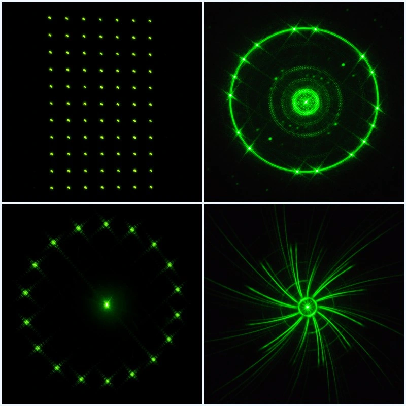 Customized Diffraction Optical Elements 4 Patterns for Laser Gratings Lens Garden Light DOE