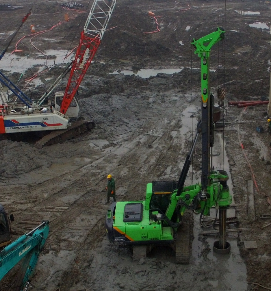 Tysim Kr60 Piling Machine Gebrauchte Bohrlochbohrmaschine Kleine Gebohrt Rammaufriß