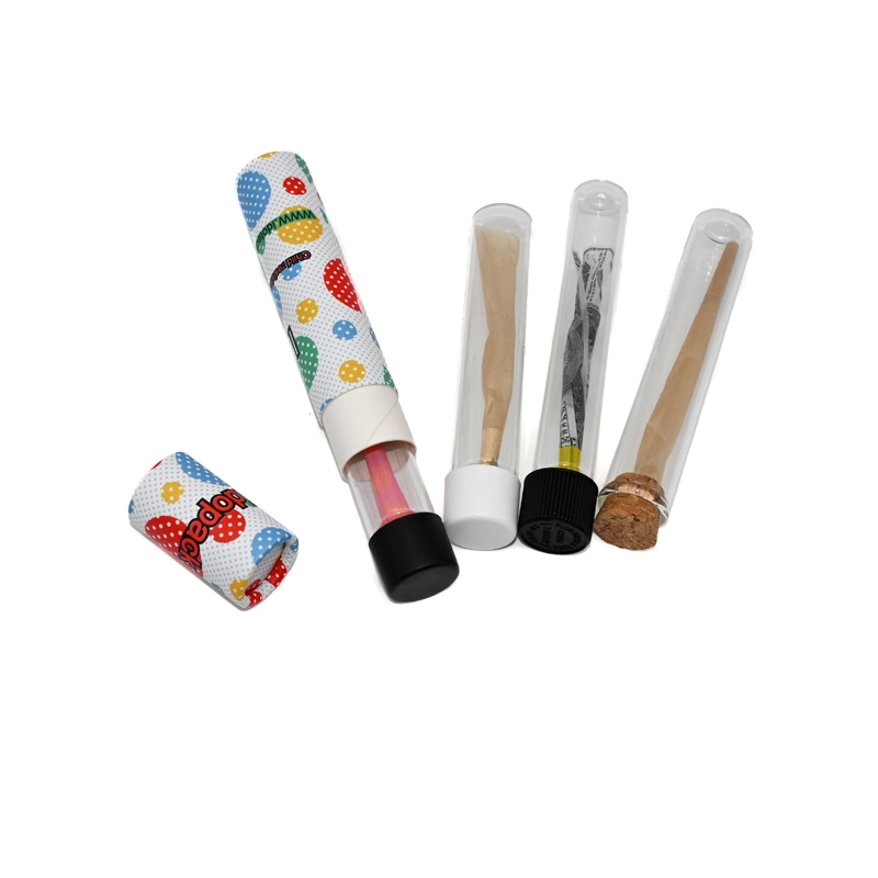 Hot Sale Child Proof Plastic Colorful Joint Pack Pop Top Tube 98mm 109mm 116mm 120mm Custom Child Resistant PP Plastic Pre Roll Holder Tube