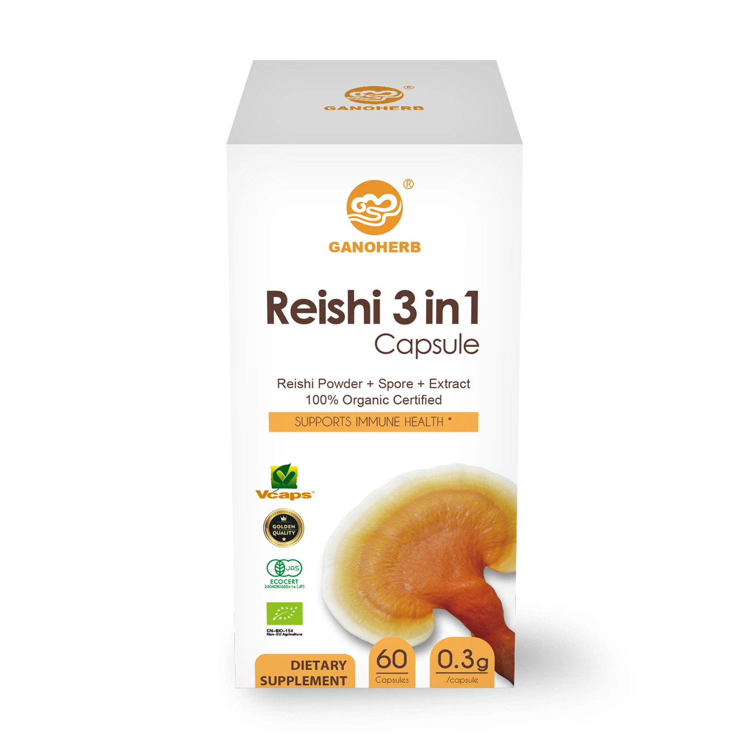 100% orgánicos mejor Wholesale Reishi cápsula la cápsula de seta Reishi