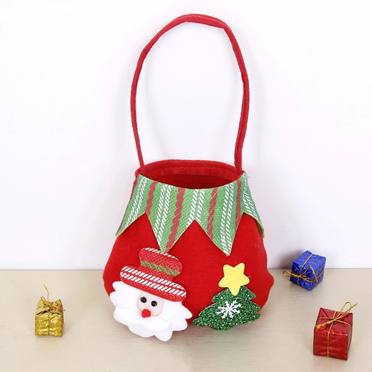 Festival Regalos Artesanía decoraciones de Navidad Candy Bag a medida niños llevar Bolsa