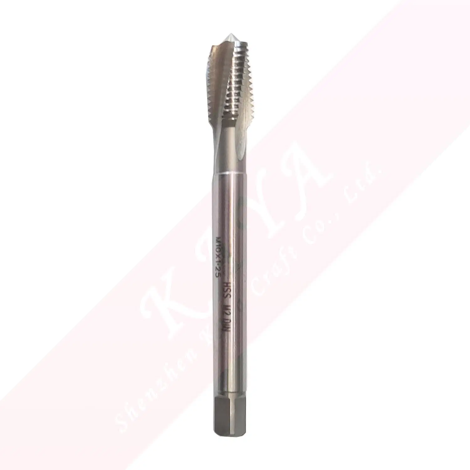 Spiral Flute HSS Machine Taps High Speed Steel Spiral Point Spiral Flute HSS-M2-DIN-M10X1.25