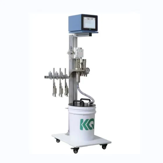 Venta en caliente KQ tres pistolas Cold Gluer adhesivo sistema de pulverización Máquina