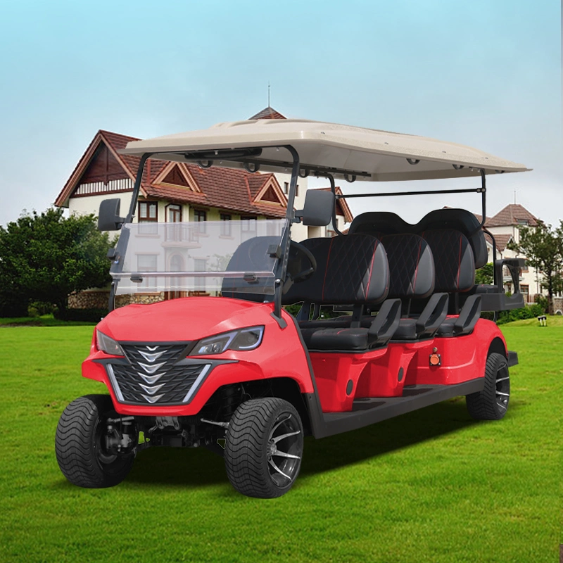 مصنع 6+2 seater شعبية جديدة تصميم فورج G6+2 لعبة غولف عربة عربة جولف