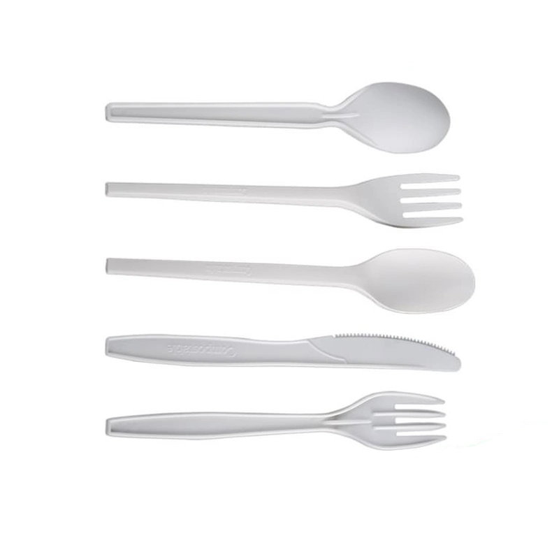 Disposable Plastic Cutlery Kit Napkin Salt&Pepper PS Black Fork and Spoon Travel Set