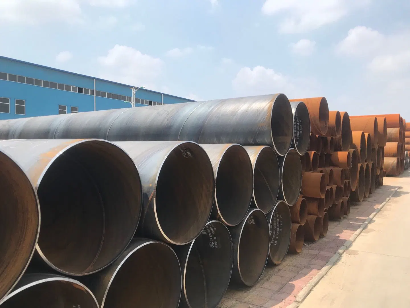 Straight Welded Steel Pipe by Carbon Steel Material Q195, Q235