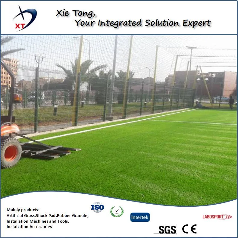 Mini Soccer Field Whole System Artificial Turf with Shockpad and Infills