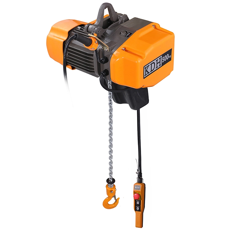 EQ-0.5-01I Factory Direct 0.5 Ton Fixed Type Electric Chain Hoist with Hook