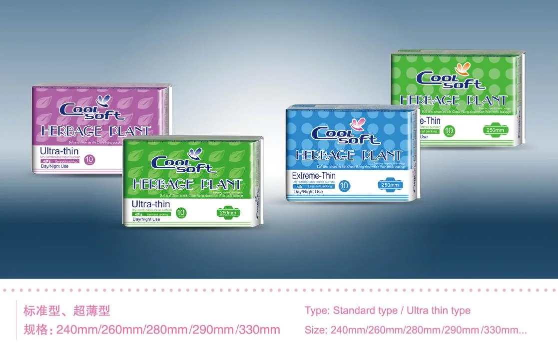 Manufacture Disposable Women Mesh Sanitary Pad Sanitary Napkin China Wholesale CE ISO13485 FDA Tissue Paper