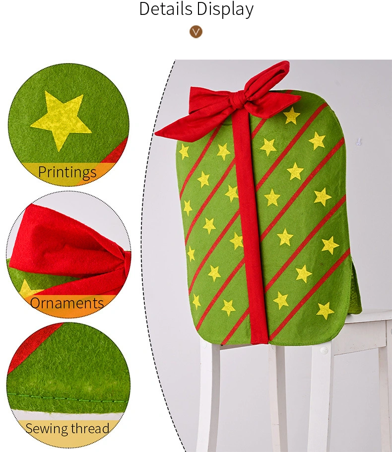 Christmas Day Atmosphere Decorative Chair Covers