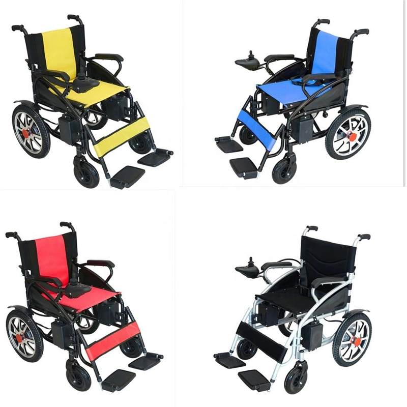 Amazon hot продажи с электроприводом складывания инвалидная коляска для инвалидов