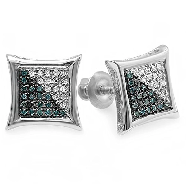 Fashion 925 Sterling Silver Stud Earrings Jewelry with CZ