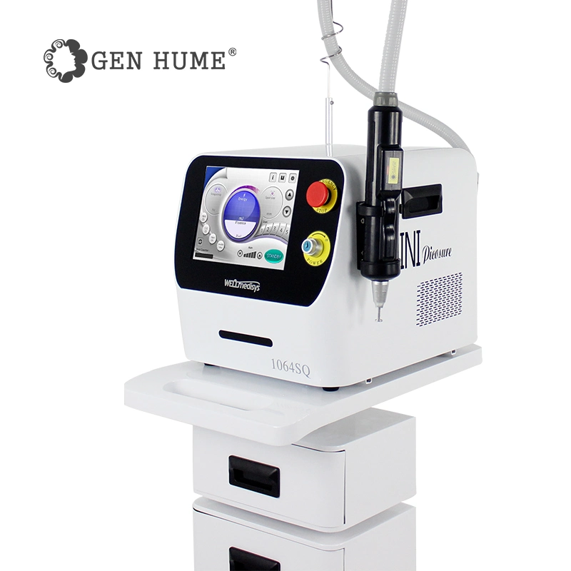 High Power Q-switched ND: YAG Pikosekunde Laser Tattoo Entfernung Laser Maschine geeignet Alle Farbe Tattoo Entfernung Faltenentfernung Beauty Salon Ausrüstung