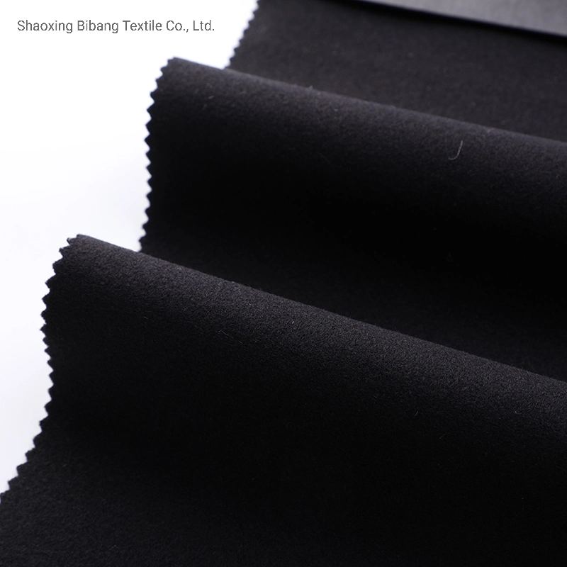 Single Side Polyester Acrylics Plain Dye Woven Fabric for Dress or Pants