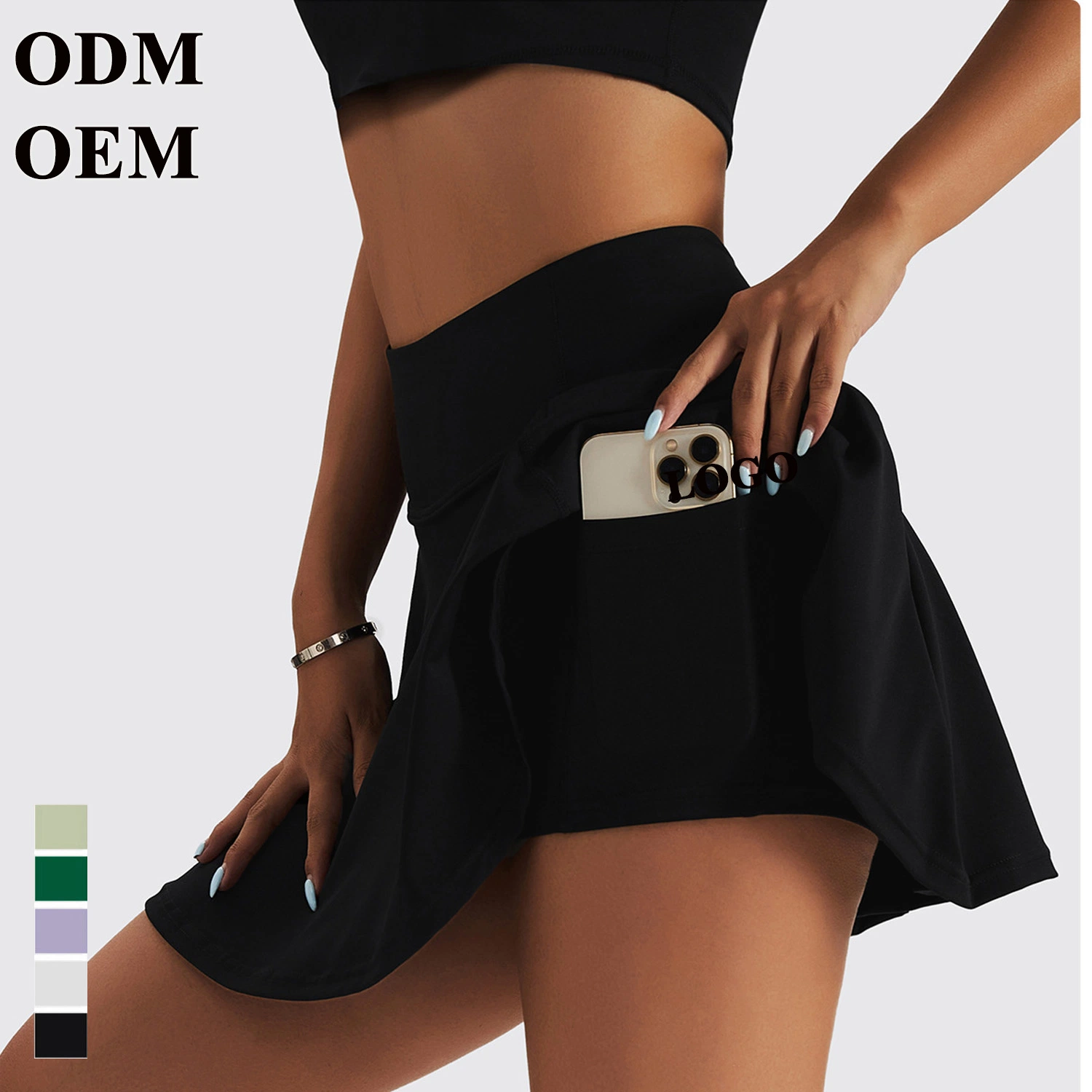 Wholesale Yoga Fitness Wear Custom Logo Short Skirt for Women Gym Clothing