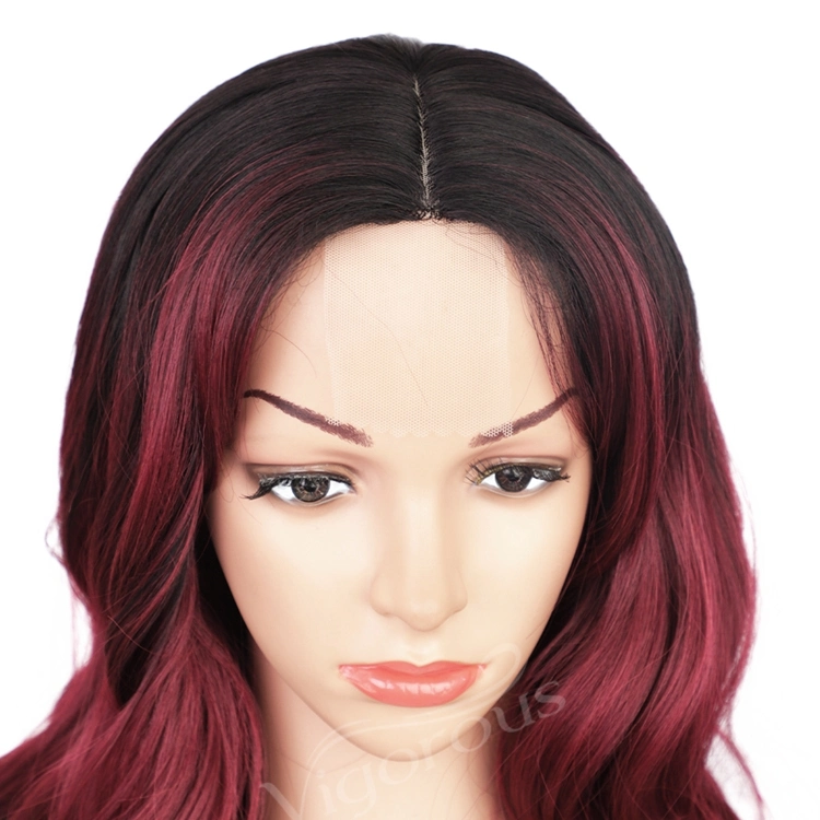 Vigorous Wholesale/Supplier Ombre Lace Front High quality/High cost performance  Wavy Curly Wigs