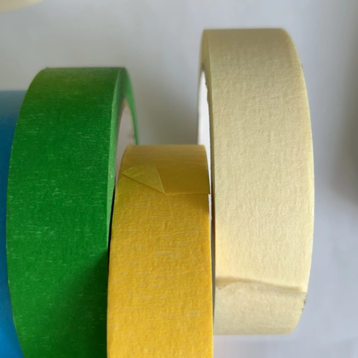 Hot Sales High Temperature Resistance UV Resistance 14 Days No Residue Adhesive Crepe Paper Blue Masking Tape