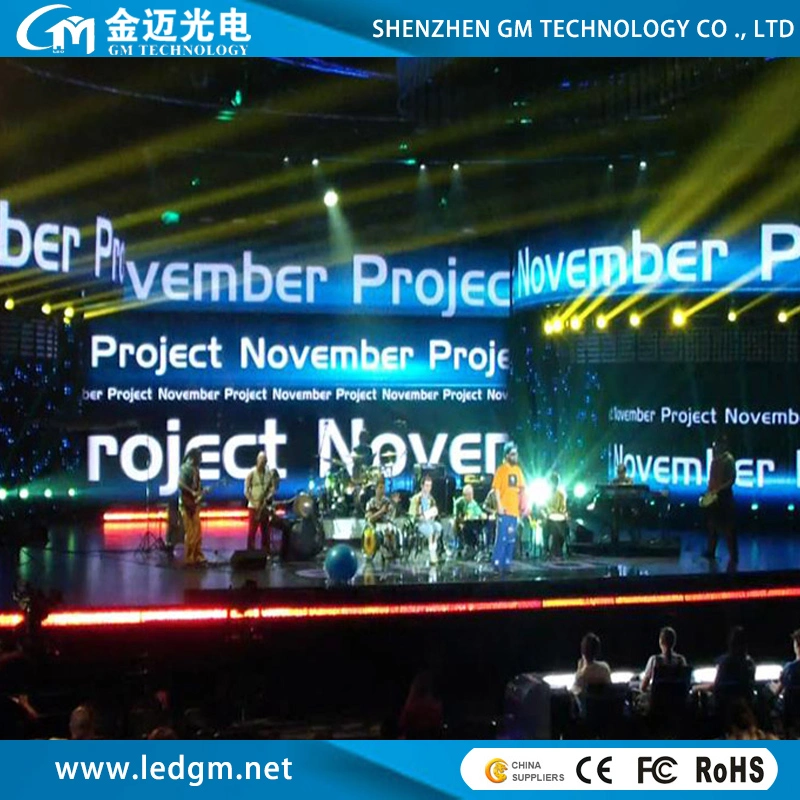 P3.91 Indoor LED Display with 500mmx500mm/500mmx1000mm Rental Die Casting Aluminum Cabinet