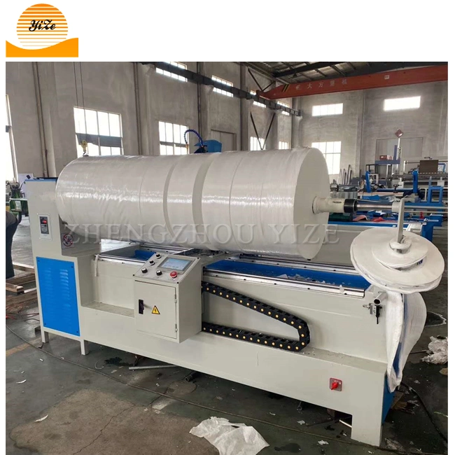 Non Woven Spunlace Fabric PVC Polythene Film Tape Roll Strip Cutting Machine Paper Thermal Roll Slitting Machine