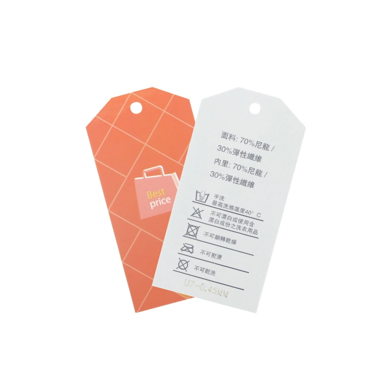 Customized Logo 13.56MHz ISO14443A Chip 213 RFID Cloth Hang Label for Cloth Garment