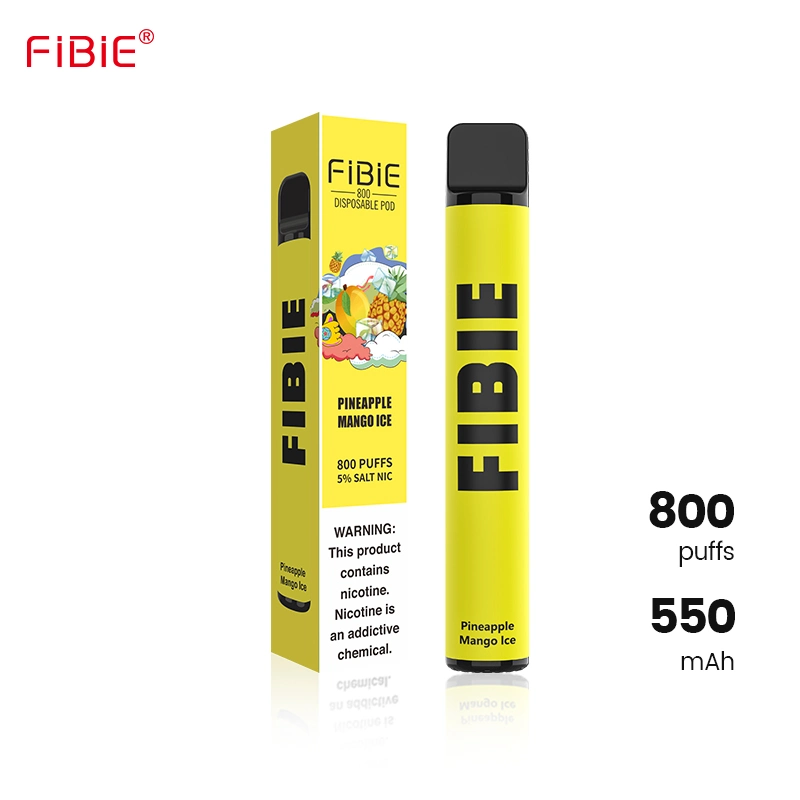 Fibie Vape воздуха устройство для курящих воск испаритель курильщика отшелушивающей подушечкой бар 800 puffs одноразовые Mini E сигарет