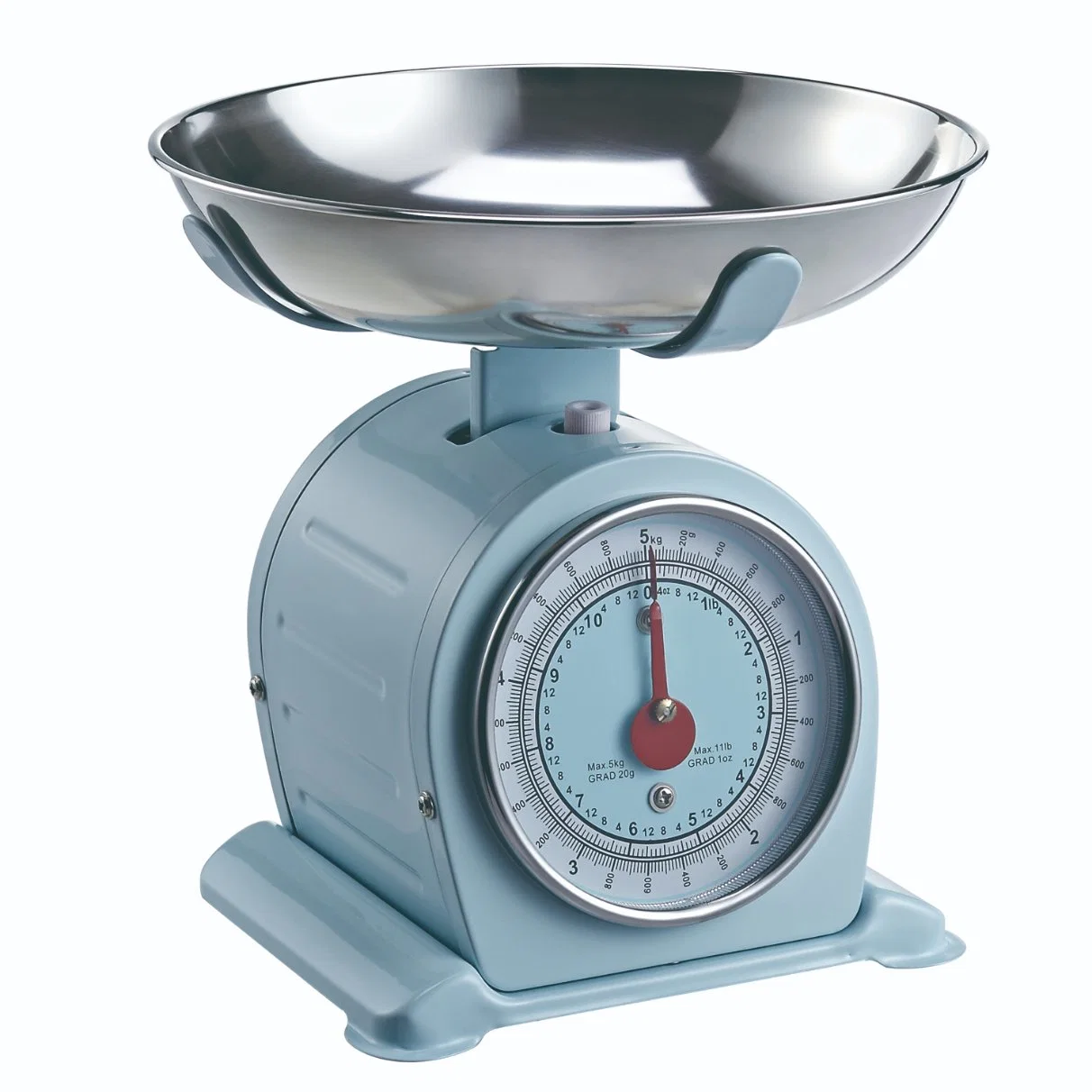 Metal Weighing Scale Mechanical Spring Balance Stainless Steel Tray Kitchen Scale (SKM067)