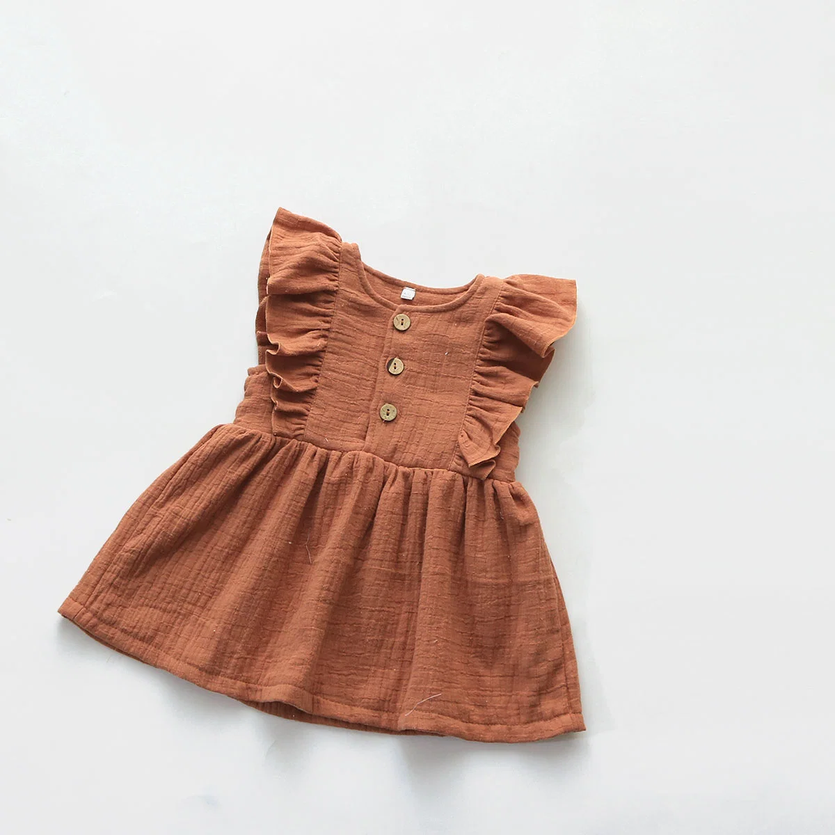 Vestido de algodón de Muslin colorido ropa para niños al por mayor