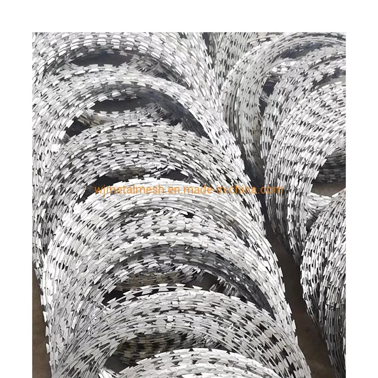 Hot Dipped Galvanized Military Concertina Razor Blade Barbed Wire